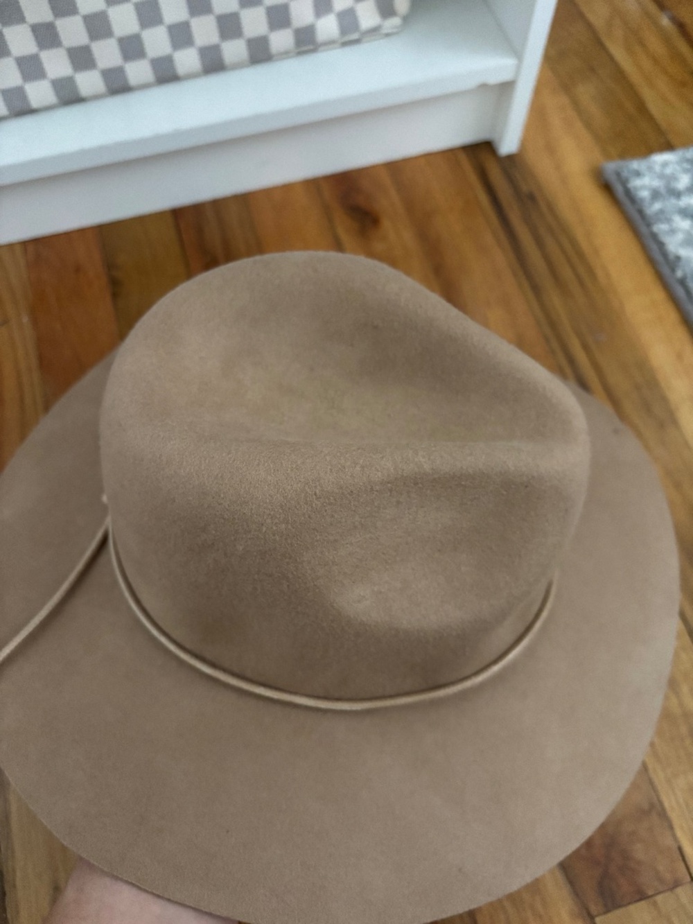 100% wool tan cowboy hat